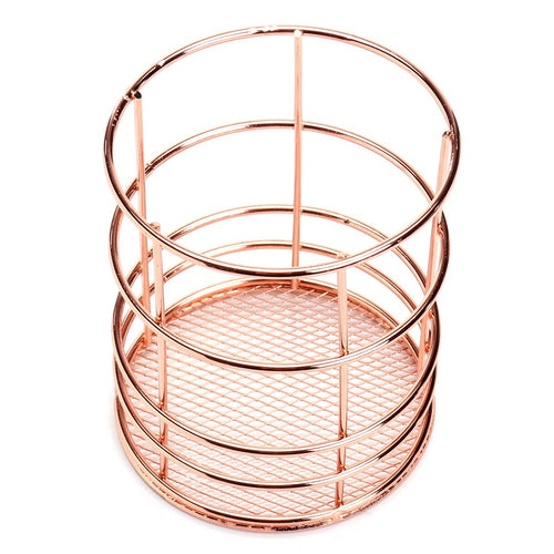 PANIERS DE RANGEMENT EN FIL DE MÉTAL ROSE GOLD