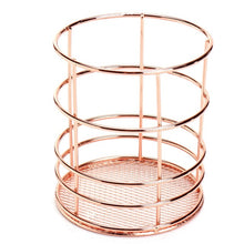 Charger l&#39;image dans la galerie, PANIERS DE RANGEMENT EN FIL DE MÉTAL ROSE GOLD