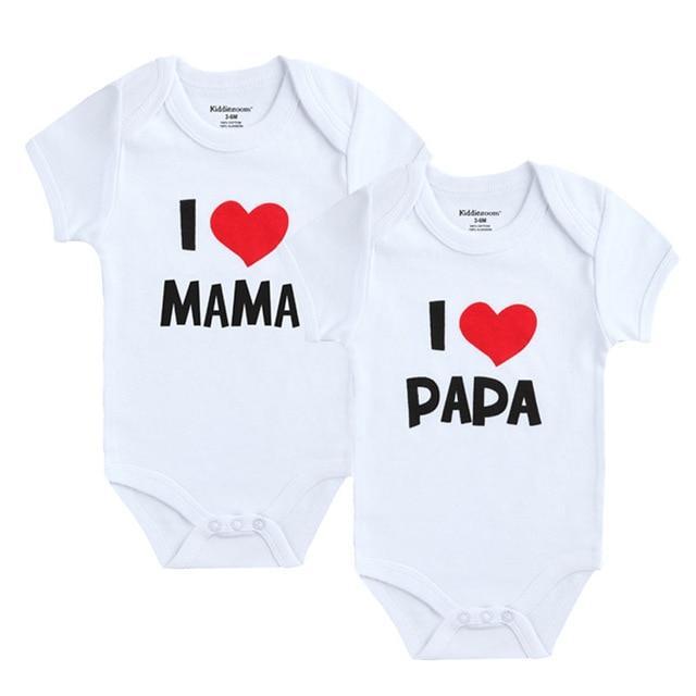 BODY I LOVE PAPA I LOVE MAMA